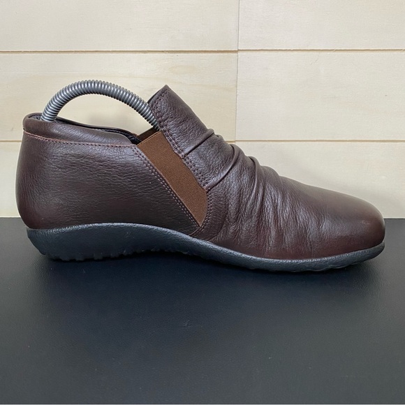 Naot Terehu Slip-On Boots Brown Leather Women's Size 8.5 Shoes EU39 Booties - Picture 3 of 10